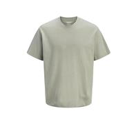 Rundhalsshirt JACK & JONES "JJEURBAN EDGE TEE SS O-NECK NOOS", Herren, Gr. S, vetiver, Jersey, Obermaterial: 100% Baumwolle, unifarben, relaxed fit taillenbedeckt, Rundhals, gerader Abschluss, Shirts