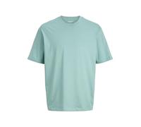 Jack & Jones T-Shirt JJEBRADLEY Oversize Rundhals Herren 100% Baumwolle Jersey Mineralblau Gr. L