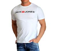 JACK & JONES Herren JJECORP Logo Tee SS Crew Neck NOOS T-Shirt, Weiß, X-Small