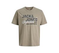 Jack & Jones T-Shirt JJELOGO TEE SS O-Neck 2 Col Vetiver Grün M