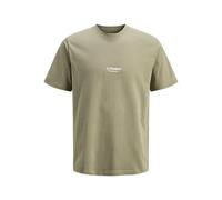 Jack & Jones T-Shirt JJESOHO TEE SS - Herren Plus Size, bedruckt, 100% Baumwolle, vetiver, Gr. 6XL