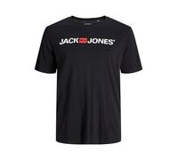 Jack & Jones Herren T-Shirt JJECORP Logo – Rundhals, Übergröße, Kurzarm, Jersey, Schwarz XXL