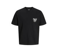 Jack & Jones Herren Rundhals T-Shirt JORNORREBRO TYPO TEE SS CREW NECK - Relaxed Fit