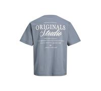 Jack & Jones Herren Rundhals T-Shirt JORNORREBRO EMB TEE SS CREW NECK - Relaxed Fit
