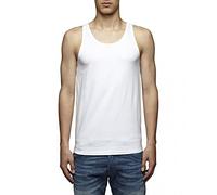 Muskelshirt JACK & JONES "BASIC TANK TOP", Herren, Gr. XXL, weiß, Jersey, Obermaterial: 100% Baumwolle, unifarben, lässig geschnitten normal, Rundhals, Shirts (10406550-XXL) weiß