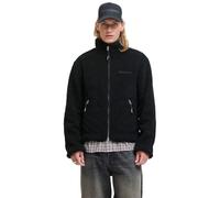 Kurzjacke JACK & JONES "JORNORREBRO TEDDY JACKET SN", Herren, Gr. S, schwarz, Web, Obermaterial: 100% Polyester, unifarben, regular fit, Jacken Kurzjacke (70287803-S) schwarz