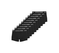 JACK & JONES Mens Jacsolid Trunks 10 Packs Boxershorts, Black, XL (10er