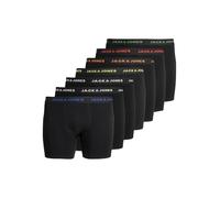 JACK&JONES Herren Boxer Shorts, 7er Pack - JACBASIC TRUNKS PLUS, Baumwoll-Stretch Schwarz 7XL