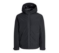 Outdoorjacke JACK & JONES "JJEBRANDON TRANSITIONAL JACKET NOOS", Herren, Gr. L, schwarz, Web, Obermaterial: 100% Polyester, unifarben, regular fit hüftlang, hoch geschlossener Ausschnitt, Jacken (7528