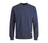 JACK & JONES Mens JJEBASIC Sweat Crew Neck NOOS PS Sweatshirt, Navy Blazer, EU4XL US2XL/