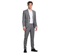 JACK&JONES Men's JPRFRANCO Suit NOOS Anzug, Light Grey Melange/Fit:SUPER Slim FIT, 56