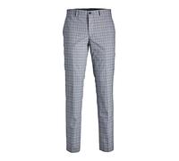 JACK & JONES Men's JPRSOLARIS Check Trouser Anzughose, Blue Horizon/Checks:SUPER Slim FIT, 50