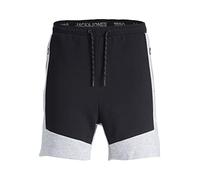 JACK & JONES Men's JPSTAIR JJBLOCKING Sweat Shorts BEX Sweatshorts, Light Grey Melange, XL
