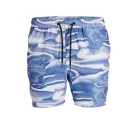 JACK & JONES Men's JPSTFIJI JJSWIM DIGITAL Badeshorts, Sodalite Blue, M