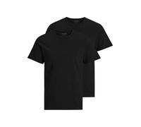 Jack & Jones T-Shirt JACBASIC 2er-Pack Herren Rundhals Jersey 100% Baumwolle Schwarz XL