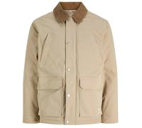 Fieldjacket JACK & JONES "JORNORREBRO PADDED BARN JACKET SN", Herren, Gr. M, beige (crockery), Web, Obermaterial: 100% Polyester, unifarben, normal, ohne Ausschnitt, Bündchen mit Druckknopf, Jacken, K