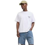 Jack & Jones T-Shirt JORNORREBRO Weiß Größe XL Herren 100% Baumwolle Rundhals