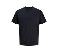 Rundhalsshirt JACK & JONES "JJEORGANIC RELAXED TEE SS O-NECK NOOS", Herren, Gr. L, schwarz, Jersey, Obermaterial: 100% Baumwolle, unifarben, relaxed fit normal, Rundhals, Shirts Rundhalsshirt, Baumwol