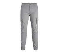 Cargohose JACK & JONES "JPSTPAUL JJFLAKE CARGO NOOS" Gr. 31, Länge 34, grau (sedona sage) Herren Hosen Cargohosen (54510154-31)