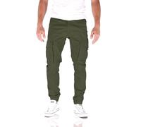 JACK & JONES Paul Flake Cargo Tapered Fit Herren Jeans Hose, Farbe:Ivy Green, Hosengröße:W29/L30