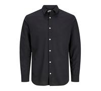JACK&JONES PLUS Herren Jjebreeze Shirt Sn Pls Langarmhemd, Schwarz, 6XL Große Größen EU
