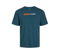 JACK&JONES PLUS Herren Jjecorp Logo Tee Play O-n Noos Pls T-Shirt, Deep Teal/Print:Play 5, 5XL EU