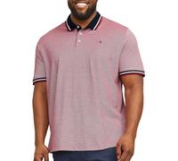 Jack & Jones Plus Herren JJEPAULOS Polo SS NOOS PS T-Shirt, Rio Red/Detail:PS, EU3XL US1XL