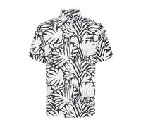 JACK&JONES PLUS Herren JORJOSHUA Aruba AOP Shirt SS PLS Kurzarmhemd, Cloud Dancer/AOP:Abstract, XXXXXXL