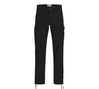 Jack&Jones Plus Herren Jpstkane Jjbarkley Pant Noos Pls Cargohose, Schwarz, 40W / 30L EU