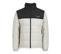 JACK & JONES PLUS Jjben Square Jacket Pls 12264977,Moonbeam/Detail:Blocking,3XL