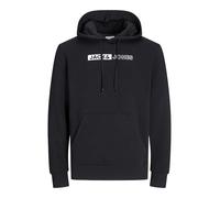 Hoodie JACK & JONES PLUSSIZE "JJECORP LOGO SWEAT HOOD PLAY NOOS PLS" Gr. XXXL, schwarz Herren Sweatshirts (83937722-XXXL) schwarz