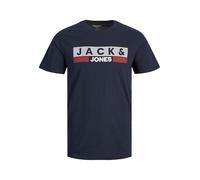 Jack & Jones T-Shirt JJECORP LOGO Herren Große Größen Blau 3XL