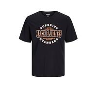 JACK&JONES - JJELOGO TEE SS O-NECK 24/25 NOOS PLS black, EU3XL US1XL