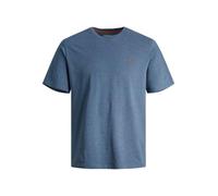 Jack & Jones T-Shirt JJEPAULOS CREW NECK Plussize Rundhals Baumwolle Blau 6XL