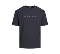 JACK & JONES Basic T-Shirt Logo Print Kurzarm Shirt Rundhals Shortsleeve Plus Size Übergröße JJESTAR