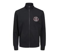 JACK&JONES PLUS Men's JJANDY Sweat Zip HIGH Neck PLS Sweatshirt-Jacke, Black, 4XL