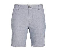 JACK & JONES PLUS Men's JPSTDAVE JJLINEN Shorts AKM PS Chinoshorts, Blue Indigo/Detail:SOLID, 46