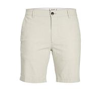 JACK & JONES PLUS Men's JPSTDAVE JJLINEN Shorts AKM PS Chinoshorts, Wrought Iron/Detail:SOLID, 44