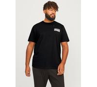 Jack & Jones PlusSize "JJECORP LOGO TEE SS O-NECK NOOS PLS" Baumwolle, regular fit (44683040-XXXL) schwarz