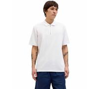 Jack & Jones Herren Poloshirt Mann Jjeaustin Zip Polo Ss Noos Weiß Größe XXL