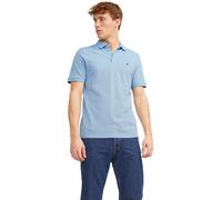 JACK & JONES Slim Fit Poloshirt mit Viskose-Anteil Modell 'Paulos' in Hellblau, Größe XXL