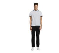 Jack & Jones Poloshirt Epaulos in weiß in Piqué-Qualität XL Slim Fit
