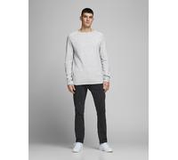 Jack & Jones Pullover "Hill" in Hellgrau - Größe S | Herren Plussize