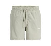 Jack & Jones Badeshorts Maui – Grün, Label-Stitching – Herren Größe M