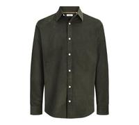 Langarmhemd JACK & JONES "JJEFIELD CORD SHIRT LS SN", Herren, Gr. XL, N-Gr, rosin, Web, Obermaterial: 100% Baumwolle, unifarben, regular fit normal, ohne Ausschnitt, 1-Knopf-Manschette, Hemden, Baumwo