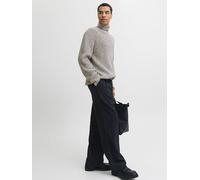 Jack & Jones Rollkragenpullover in Grau - Größe L | Herren Plussize