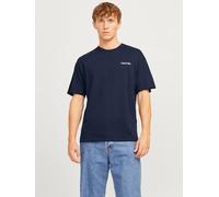 Jack & Jones Rundhalsshirt "JJEBRADLEY GRAPHIC TEE SS O-NECK NOOS" mit Front und Back Print (94085524-XS)