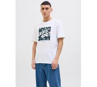 Jack & Jones Shirt "Hawaii" in Weiß - Größe XXL | Herren Plussize