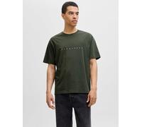 Rundhalsshirt JACK & JONES "JJESTAR mit Pigmentprint und Baumwollgefühl", Herren, Gr. L, bunt (duffel bag), Single Jersey, Obermaterial: 100% Baumwolle, bedruckt, modisch, relaxed fit taillenbedeckt, 