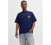 JACK&JONES - JORNORREBRO TYPO TEE SS CREW NECK NOOS ocean cavern - Gr. - M